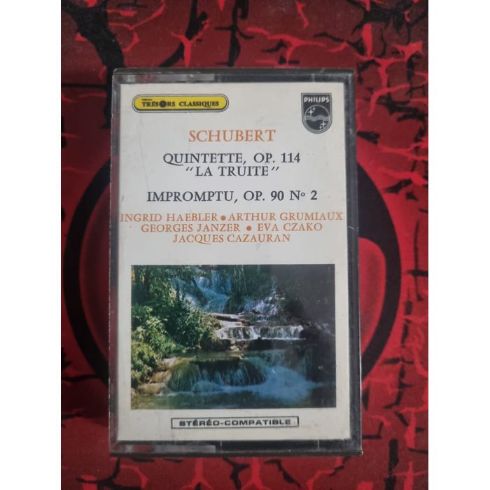 Acheter Cassette Audio – Schubert – Quintette “La Truite” Op. 114 & Impromptu Op. 90 n°2 – Philips – Classique Reconditionné - 13,00 € Cassette Audio – Schubert – Quintette “La Truite” Op. 114 & Impromptu Op. 90 n°2 – Philips – Classique Reconditionné - Philips reconditionné disponible sur Cdiscount Seconde Vie