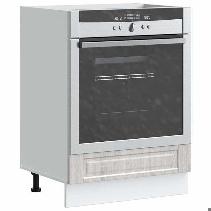 Promo printempsArmoire à four(1 pcs) Armoire de cuisine/Vitrine/Placard - SOLOMON - meuble de cuisine - Porto sonoma gris bois di