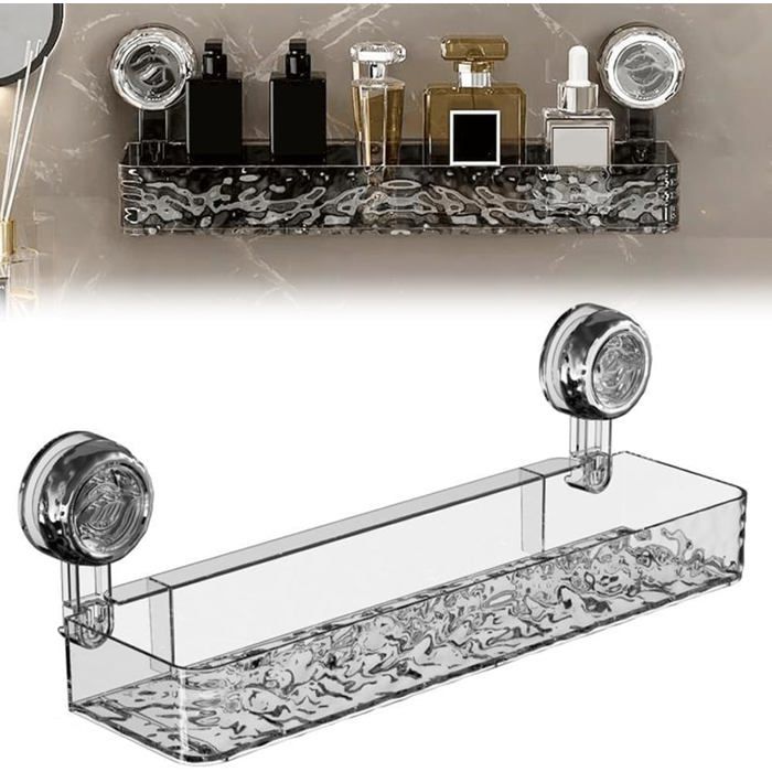 Support de rangement à ventouse étagère de douche murale sans perçage organiseurs de salle de bain et rangement
