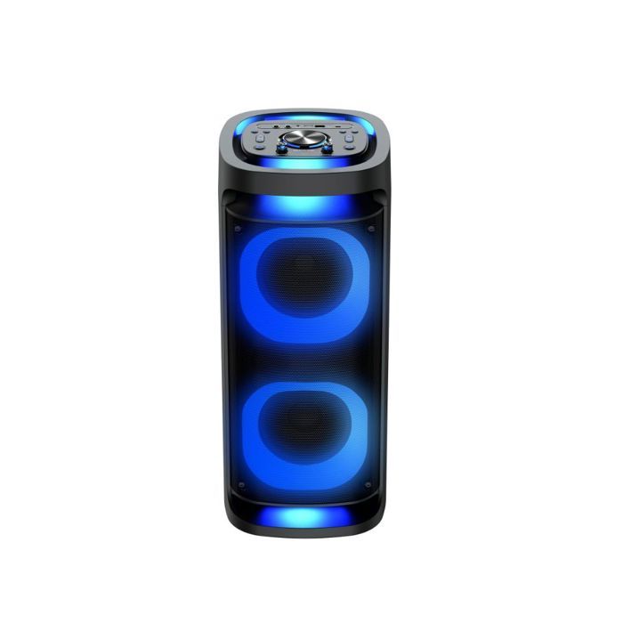 Enceinte High Power WE AUROR avec jeux de lumières bluetooth FM télécommande 4 haut-parleurs pour un son à 360 degrés 600W