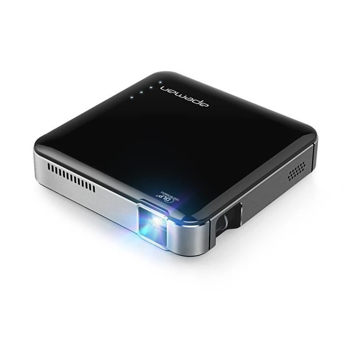 APEMAN M4 DLP Vidéoprojecteur Portable Mini Projecteur de Poche Prise en Charge 1080P HDMI