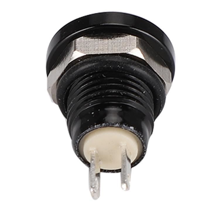 Interrupteur Bouton-Poussoir Momentané Guitare Acier Inoxydable - Diamètre 8mm Pour Remplacer Mini Potentiomètre Tonalité