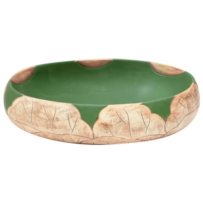 Bol bonsaï avec soucoupe taille 2 - brun olive - haitang/ovale - modèle Bol bonsaï avec soucoupe taille 2 - brun olive - haitang/ovale - modèle