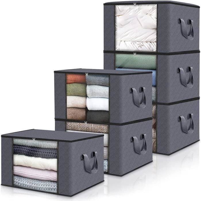 Sac Rangement Vetement,Sac De Rangement Vetement,Housse De Rangement,6pcs  Sac de Rangement Vetement,Boîte de Rangement Sous lit - Cdiscount Maison