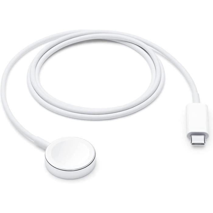Chargeur Rapide pour Apple Watch[Certifié Apple MFi] Câble de Charge Rapide magnétique vers USB‑C pour Apple Watch Series