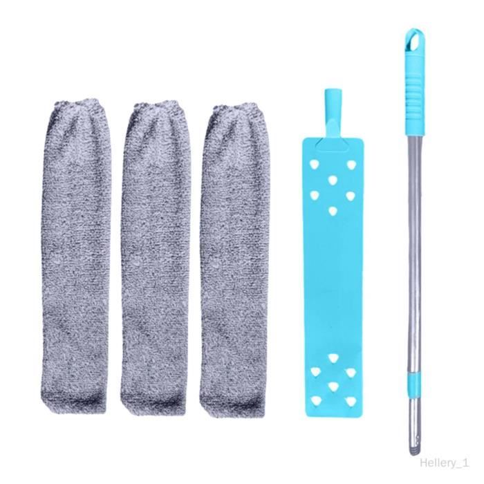 Nettoyeur De Poussière Rétractable 36-50 Pouces Avec 4 Housses Microfibre Lavables - Idéal Sous Meubles Et Canapés