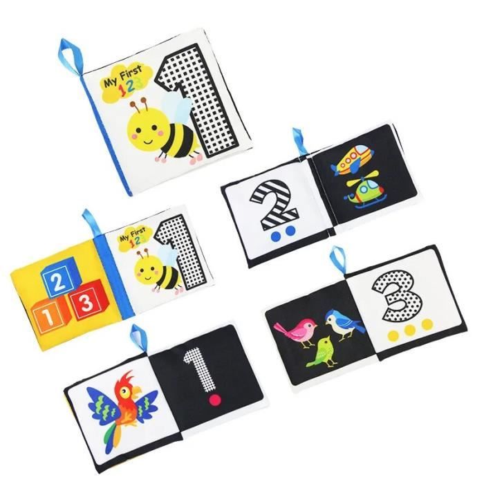 Carte Flash Montessori pour Bébé,Jouet Sensoriel  d'ApprentiCumbria,Éducatif,en Papier- B853Soft Baby Books - Cdiscount Jeux  - Jouets