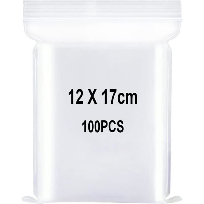 Pochette Plastique Refermable Lot De 200 Sachets Plastique Zip Transparents - Format 40x60 Mm - Qualité Standard Pour Rangement, Bijoux, Composants Sacs Chanel