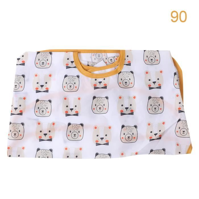 Xuy Bavoir Tablier Manches Longues Col Rond Dessin Impermeable Antifouling Pour Enfant Bebe Brun 90 Cdiscount Pret A Porter