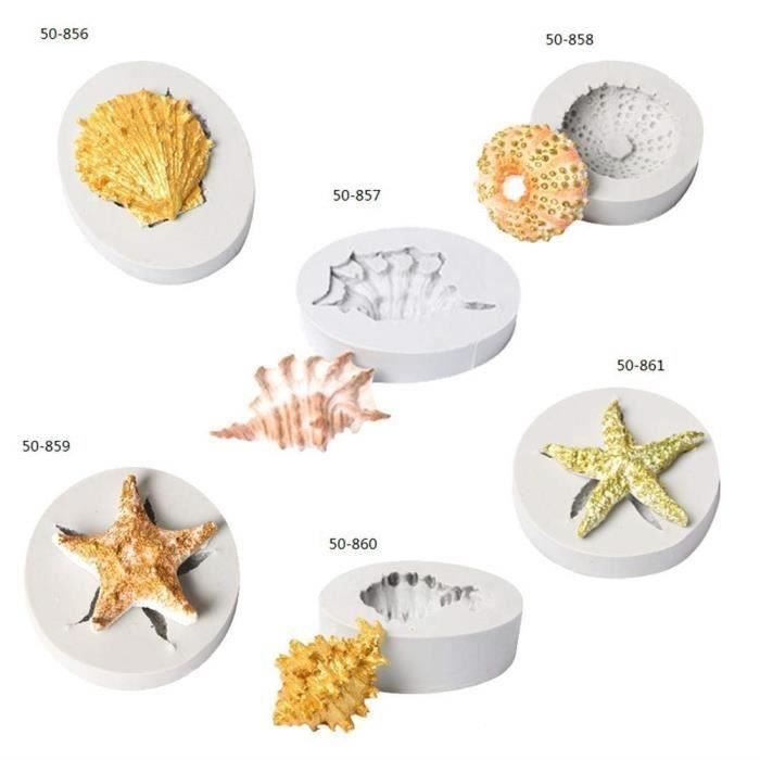 Moule A Gateau 3d En Coquille D Etoile De Mer En Silicone 50 856 Cdiscount Maison