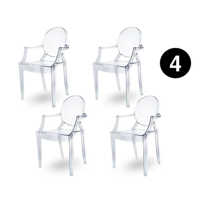 Salle A Manger Lot De 2 Chaises De Salle A Manger Transparente Inspiree Starck Ghost Plexi Cuisine Maison Lemoncitylive Com