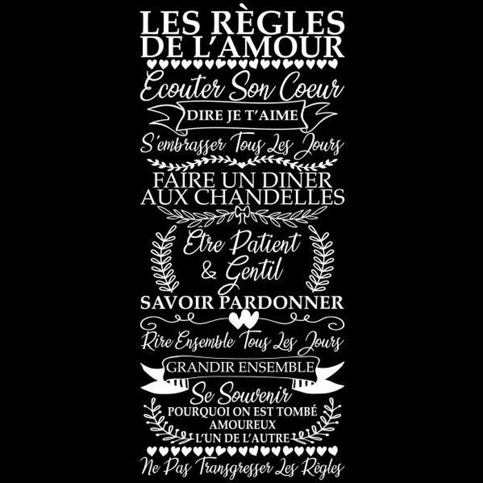 Sticker Citation Texte Les Regles De L Amour Vintage 1x52 Cm Blanc Tex056 Achat Vente Stickers Cdiscount Sticker Citation Texte Les Regles De L Amour Vintage 1x52 Cm Blanc Tex056 Achat Vente Stickers Cdiscount