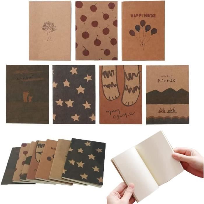6 Mini Blocs-notes A7 Lignés - Lot De 6 Carnets Portables Pour Notes Rapides