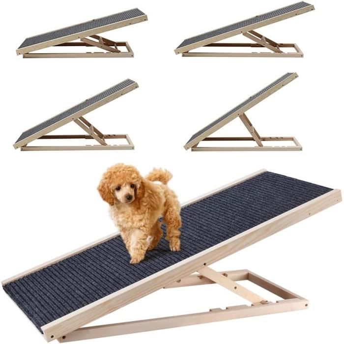 Rampe Pliable Pour Chien - Charge Max 150 Kg - Dimensions 70x36 Cm - Surface Antidérapante - Pour Voiture, Canapé, Lit