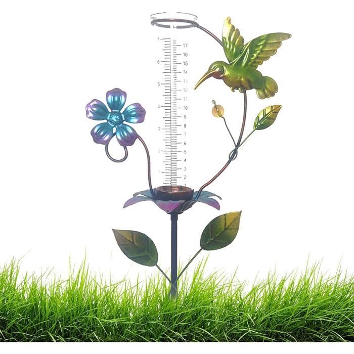 Pluviomètre Extérieur Veesper - 2 Tubes En Verre Borosilicate Résistant Au Gel, Jusqu'à 35mm