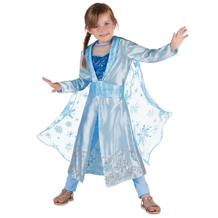 Déguisement Princesse bleue - Disney Princesses - XS 3-4 ans - Tissu satiné  et sequins - Cdiscount Jeux - Jouets