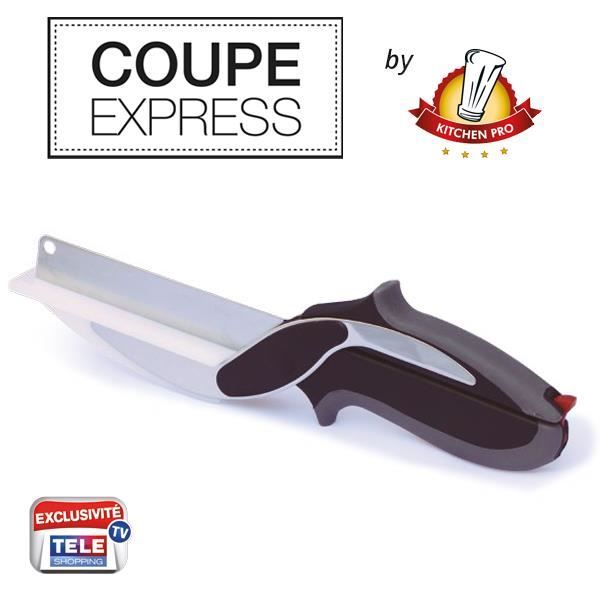 Kitchen Pro – Coupe Express 2en1 l’Original, l’ustensile de cuisine idéal pour couper, trancher et découper