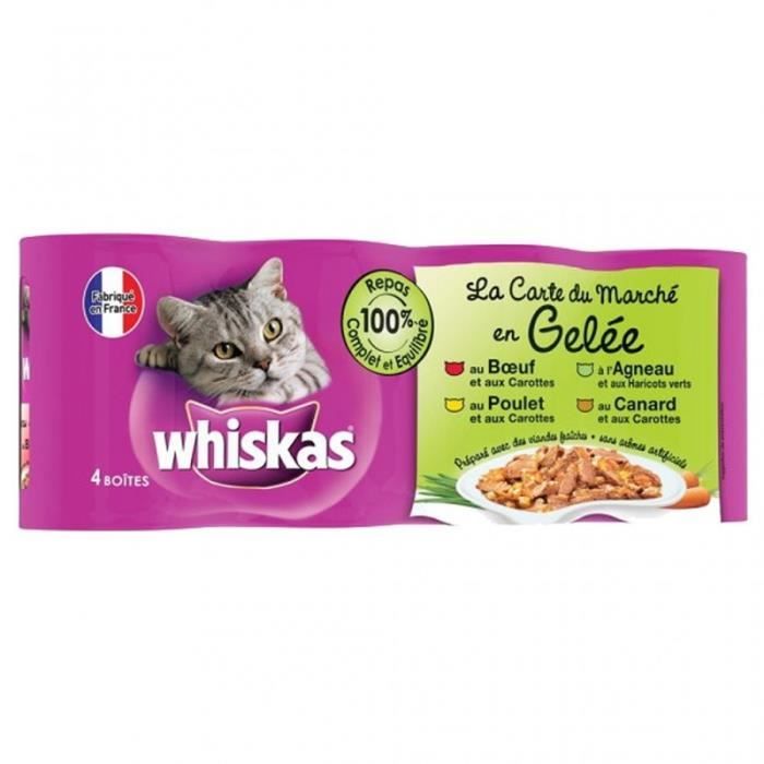 Whiskas Boites Pour Chat La Carte Du Marche En Gelee Par 4 Lot De 2 Soit 8 Boites Cdiscount Whiskas Boites Pour Chat La Carte Du Marche En Gelee Par 4 Lot De 2 Soit 8 Boites Cdiscount