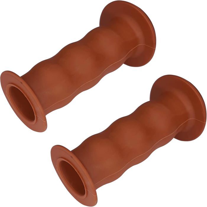 Poignées marron pour vélo enfant, draisienne, tricycle, trottinette - CYCLINGCOLORS - Diamètre 22mm 85mm