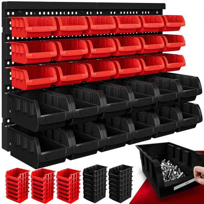 EJ.life Organisateur d'outils mural 30pcs Ensemble de Bacs de Rangement