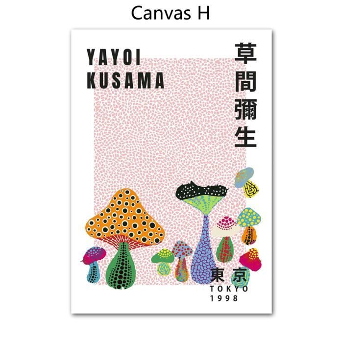 Toile Décorative Abstraite Inspirée De Yayoi Kusama – 50x100cm, Décoration Murale Moderne - 7