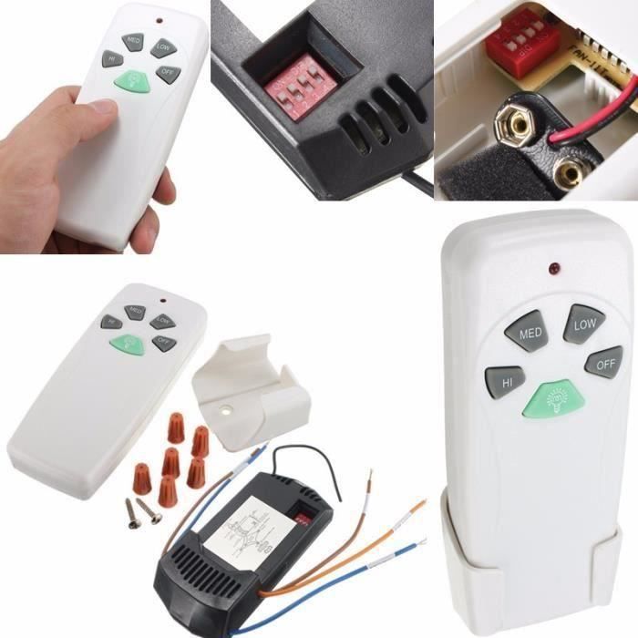 Télécommande Universelle Pour Ventilateur KDK / Elmark - Blanche, Compatible, Remplacement