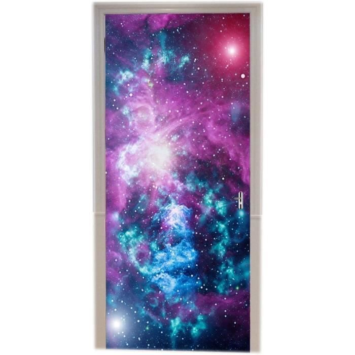 Sticker Porte Autocollant Poster de Porte 3D Nébuleuse Nuage De Gaz Sticker Porte Autocollant Poster de Porte 3D Nébuleuse Nuage De Gaz