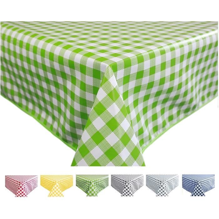Nappe PVC Vinyle Au Mètre - Motif Vichy Gris Noir Style Guinguette