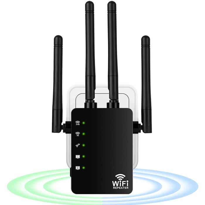 Répéteurs Aigital Répéteur Wifi 1200mbps Amplificateur Signal Wifi Relay Double Bande 2 4ghz Et 5ghz Repetiteur Avec 4 26 Repeteur De Signal Avis Et Prix Pas Cher Cdiscount