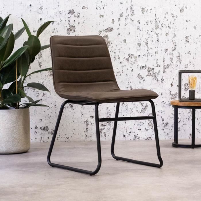 Mark Chaise De Salle À Manger Industriel - Brun