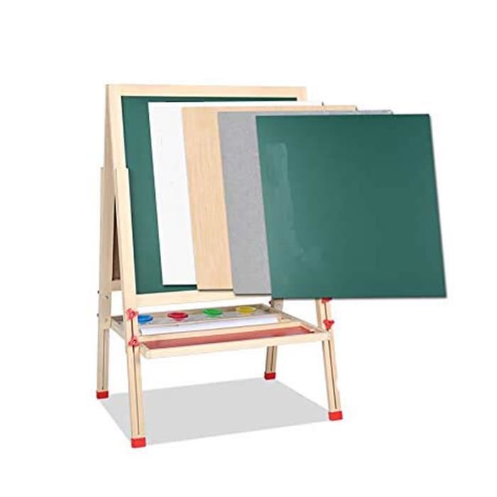 Chevalet en bois pour enfants, tableau d'écriture, tableau à dessin