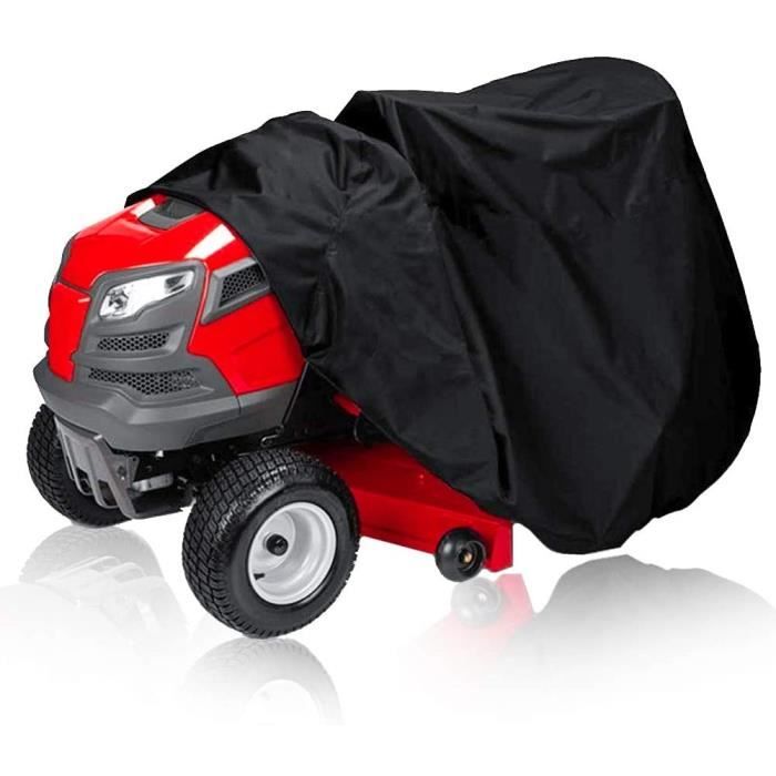 Housse Tracteur/tondeuse Imperméable 420D - 183x137x117 Cm, Bandes Réfléchissantes, Coupe-vent, Anti-UV - 9