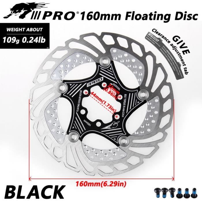 Étriers Frein à Disque Mécanique VTT – Avant Et Arrière 160 Mm – Aluminium – Pour La Plupart Des Vélos Standard – Avec 2 Disques Noirs - 10