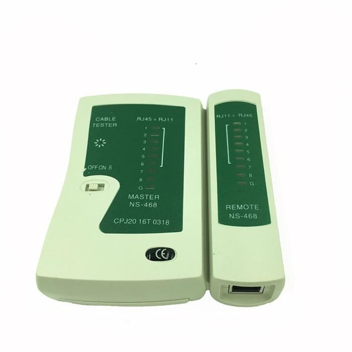 Testeur De Câble Réseau TCT-1620 GOLDTOOL - RJ45/RJ12/USB/BNC/FireWire - Vérifie Continuité Et Défauts - 15 LEDs