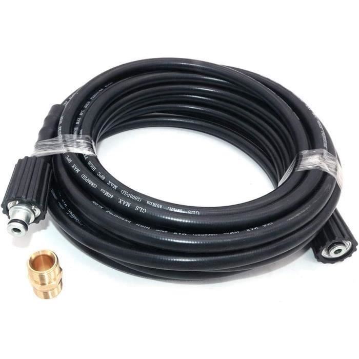 HEBEOT Tuyau de plongée haute pression pour tuyau tressé haute pression pour régulateur de tuyau tressé, noir (80 cm