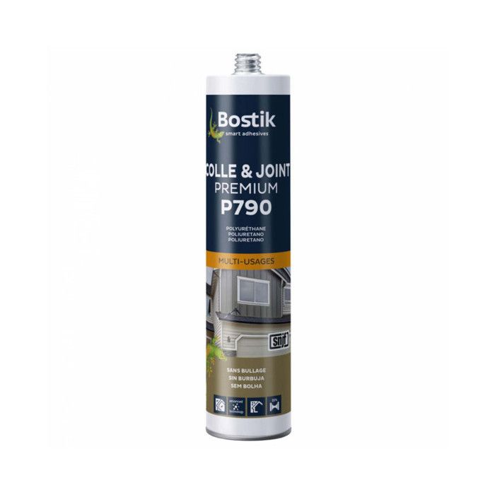 Mastic-colle de Fixation & Etanchéité Polyuréthane BOSTIK P790 Multi-usages - Intérieur / Extérieur 