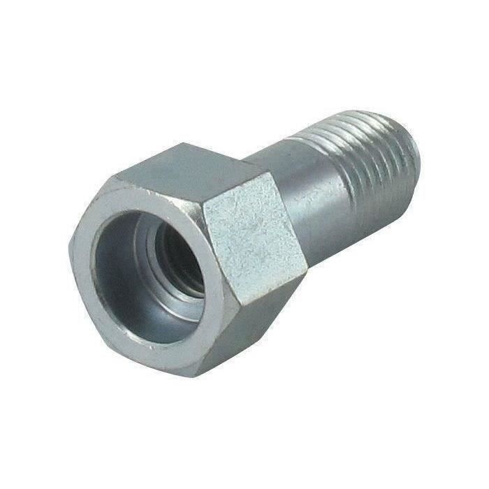 Adaptateur pour tête fil nylon à bouton métal TECOMEC - M12 x 1,75 gauche femelle