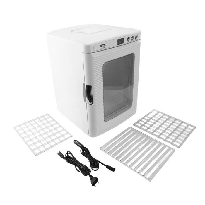 Mini RéFrigéRateur Silencieux, 8L,avec Miroir De Courtoisie LED Frigo