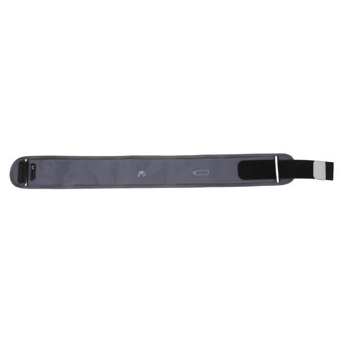 EUIEUT Ceinture De Course 3 Poches Réglable 70-120 Cm – Nylon Lycra, Bandes Réfléchissantes, Pour Téléphone Sport