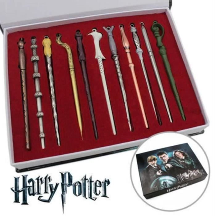 Baguettes magiques Harry Potter - HOMIEE - Lot de 11 - Métal - 12 cm