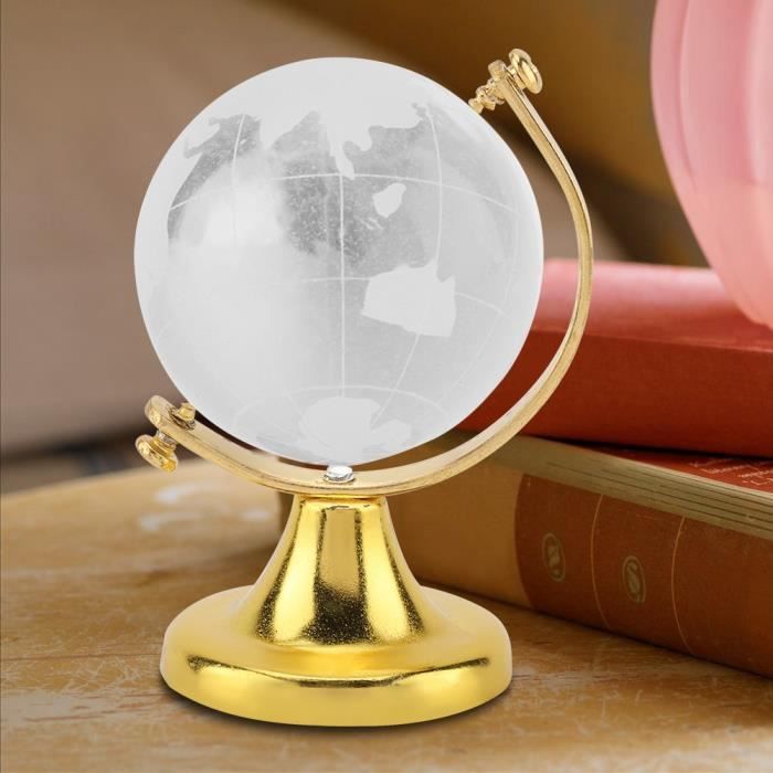 HURRISE boule de cristal Globe terrestre rond carte du monde boule