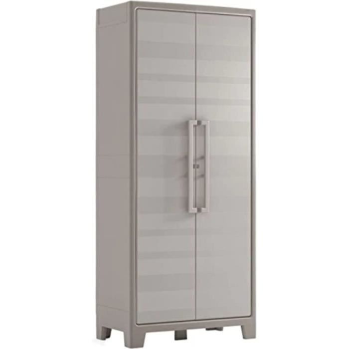 KETER Armoire Utilitaire GULLIVER Armoire en Resine Multifonctions Etageres et Pieds