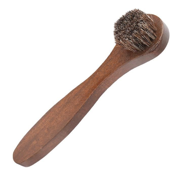 Redecker Brosse à Reluire Les Chaussures 12 Cm Crin De Cheval Clair