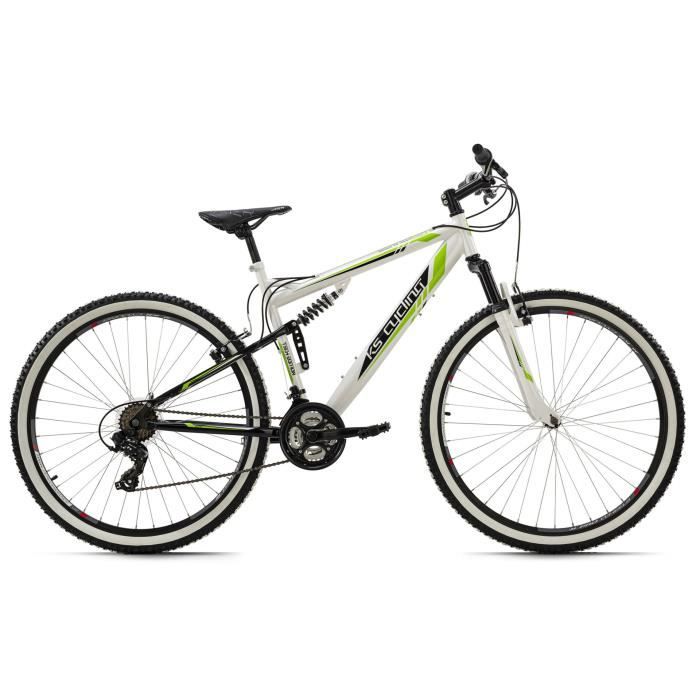 VTT tout suspendu 29'' Scrawler blanc KS Cycling - 21 vitesses - Taille de Cadre 51 cm