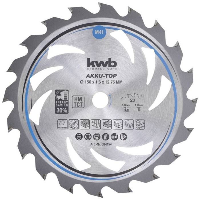 Acheter Kwb Lame De Scie Circulaire 150 X 20 Mm, Coupe Rapide, Qualité Moyenne, Convient Pour Le Bois Tendre Et Dur, Les Panneaux Menuiserie Particules ? Comparer Chez