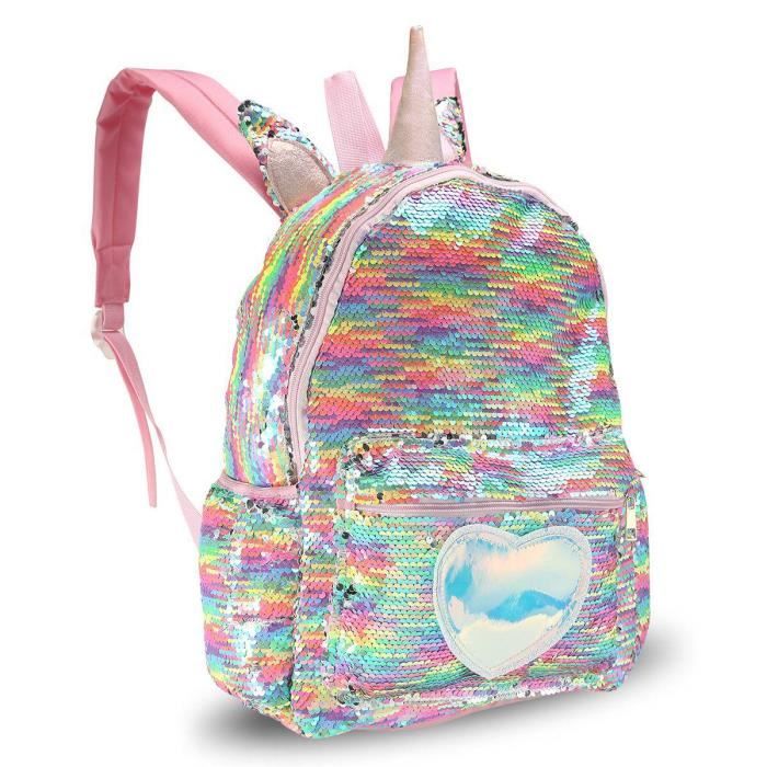 Set Sac à Dos + Lunettes Lapin - Accessoire Mignon Pour Fille, Rose, Dimensions Sac : 12,5 X 15 X 5 Cm