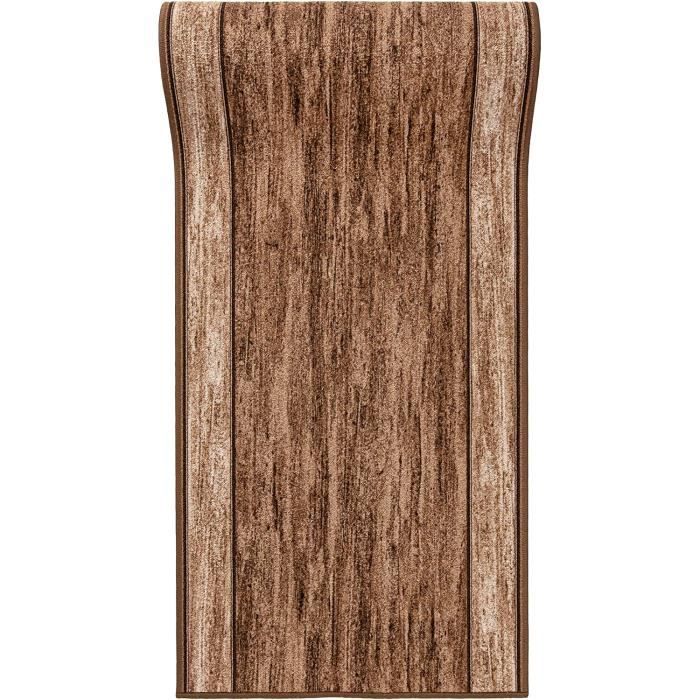 Tapis Mazovia Couloir Long - Antidérapant, Doux - Certifié Oeko-Tex - Vendu Au Mètre - Vert 80x475 Cm