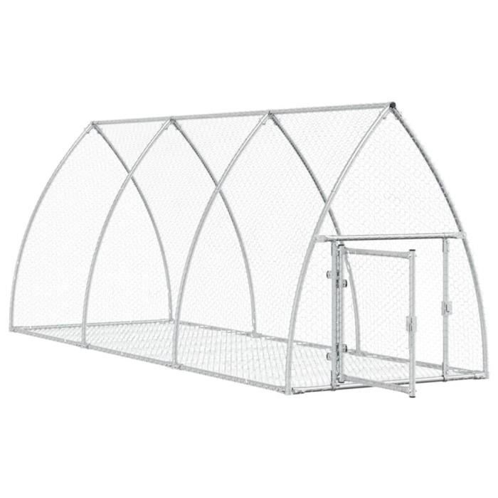 Comparer les prix de Cage à lapin argenté 300x105x120 cm acier galvanisé