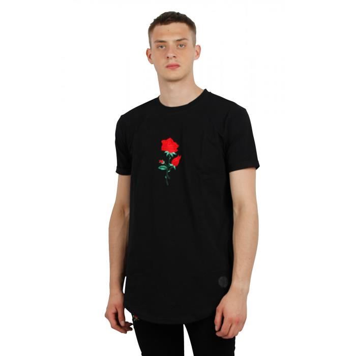 PROJECT X PARIS - Tee Shirt Brodé Rose - Homme Noir - Cdiscount  Prêt-à-Porter
