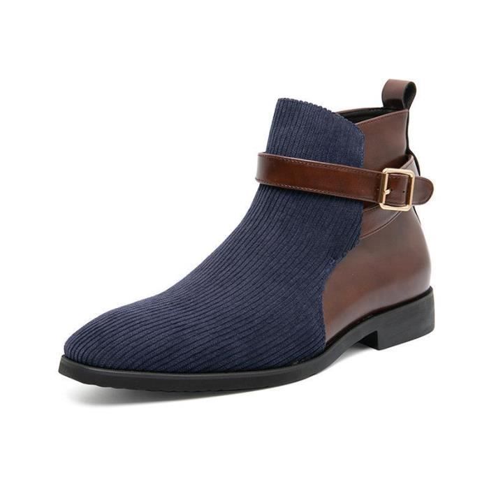 Bottines Chelsea Moto Homme/femme - Taille 35-44 - Fourrées Pour Hiver